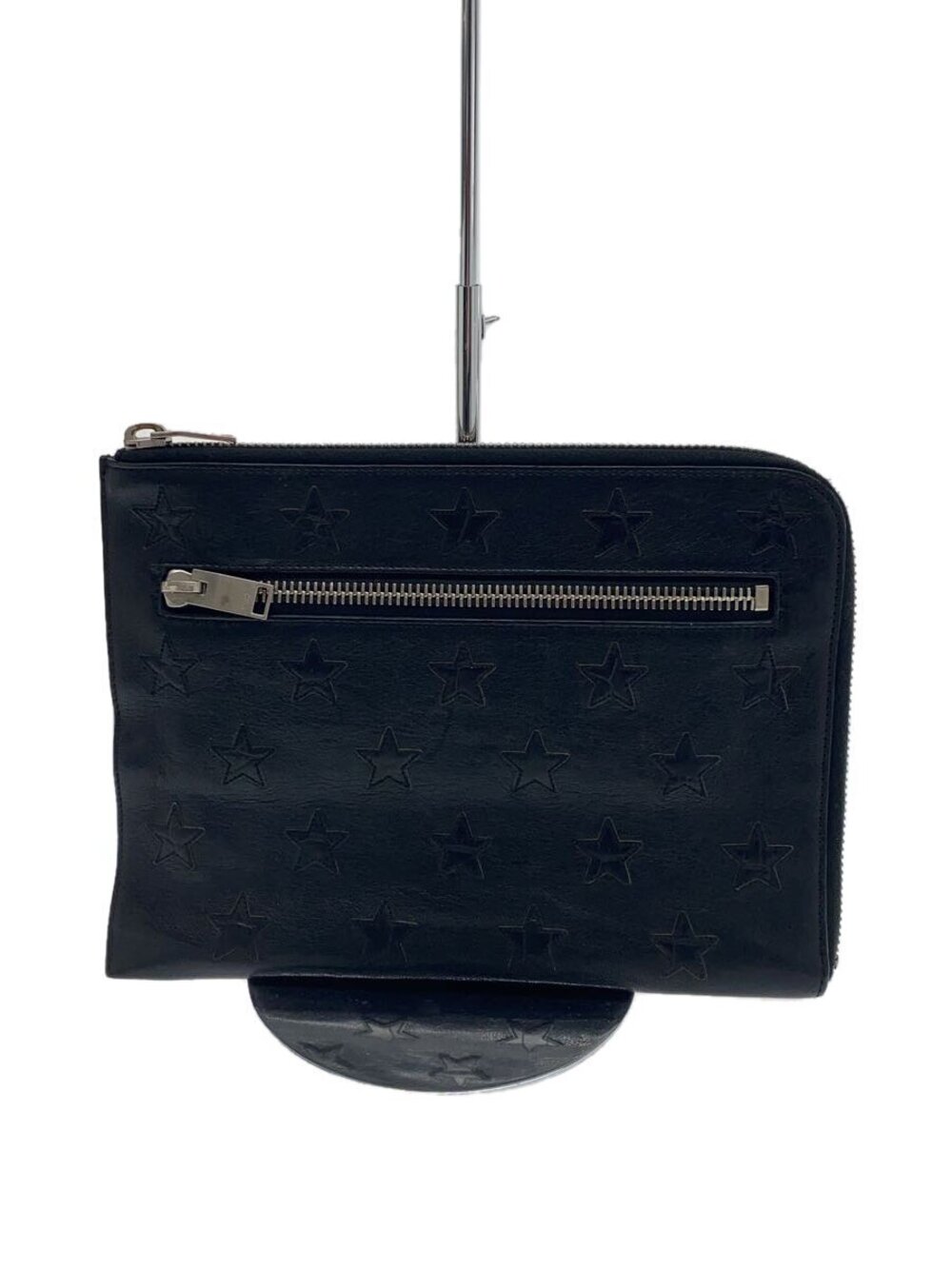 SAINT LAURENT Clutch Bag Leather Black